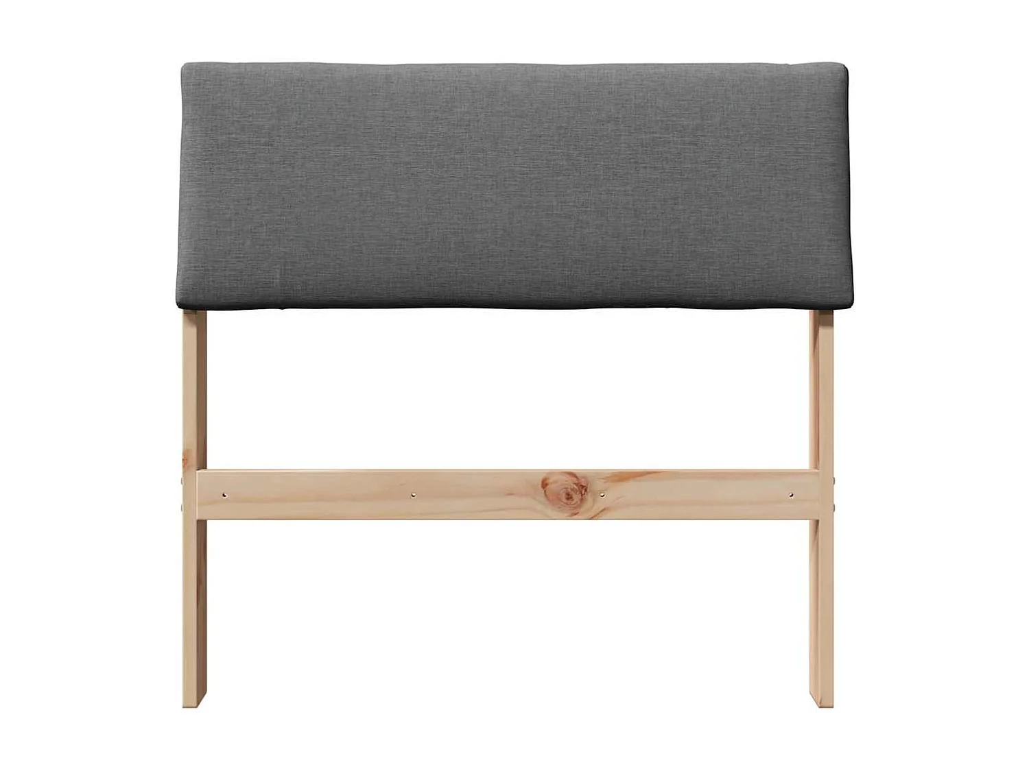 Cabeceira estofada Cinza Escuro 75 cm