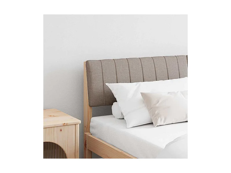 Cabeceira estofada Cinzento-acastanhado 150 cm