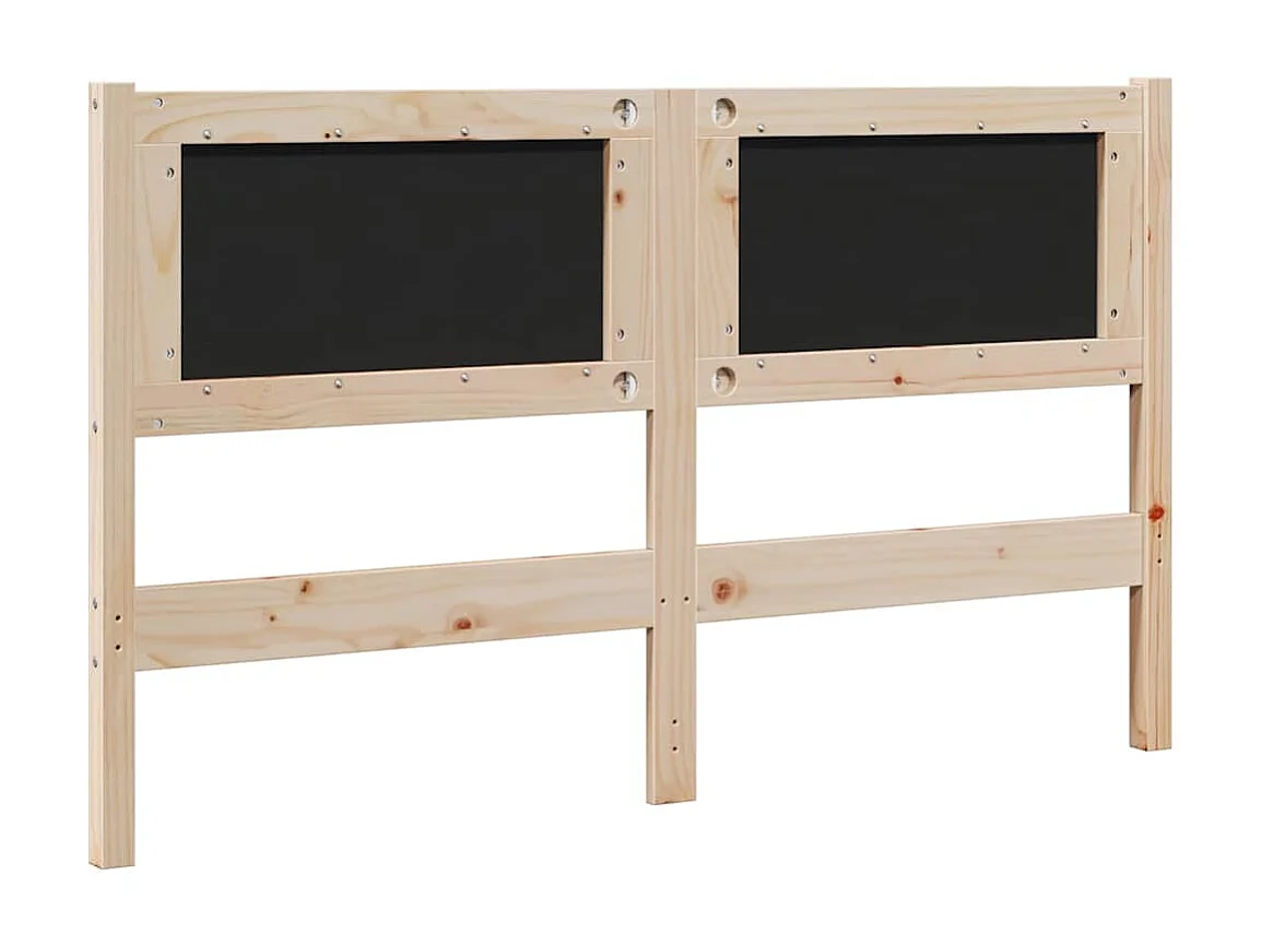 Cabeceira estofada com cabeceira Castanho 135 cm