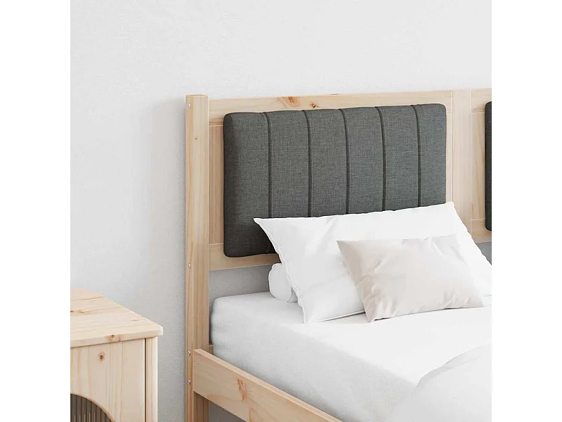 Cabeceira estofada com cabeceira Castanho 135 cm