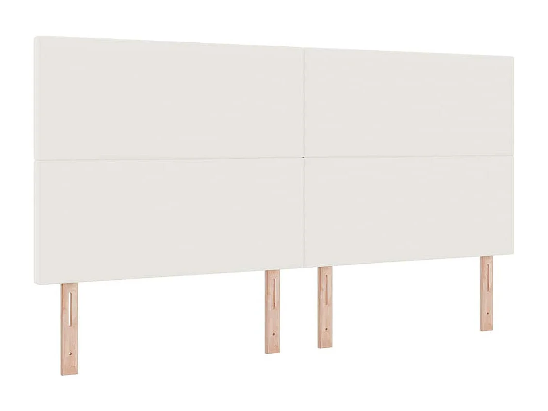 Tête de lit LED avec des lumières à LED Crème 200 cm tissu