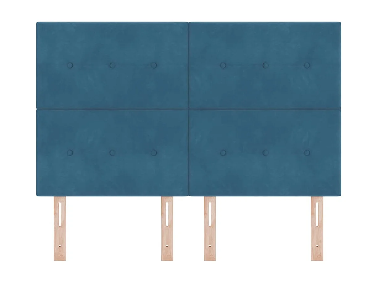 Tête de lit Montage mural Bleu foncé 160 cm Velours