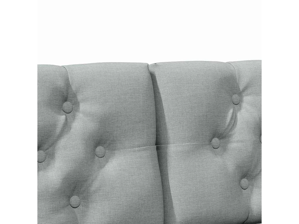 Cabeceira estofada Cinzento-claro 135 cm