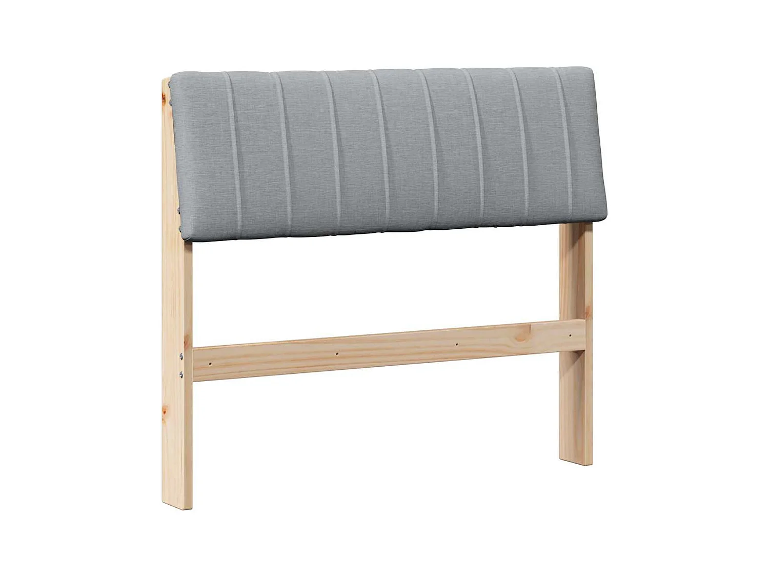 Cabeceira estofada Cinzento-claro 90 cm