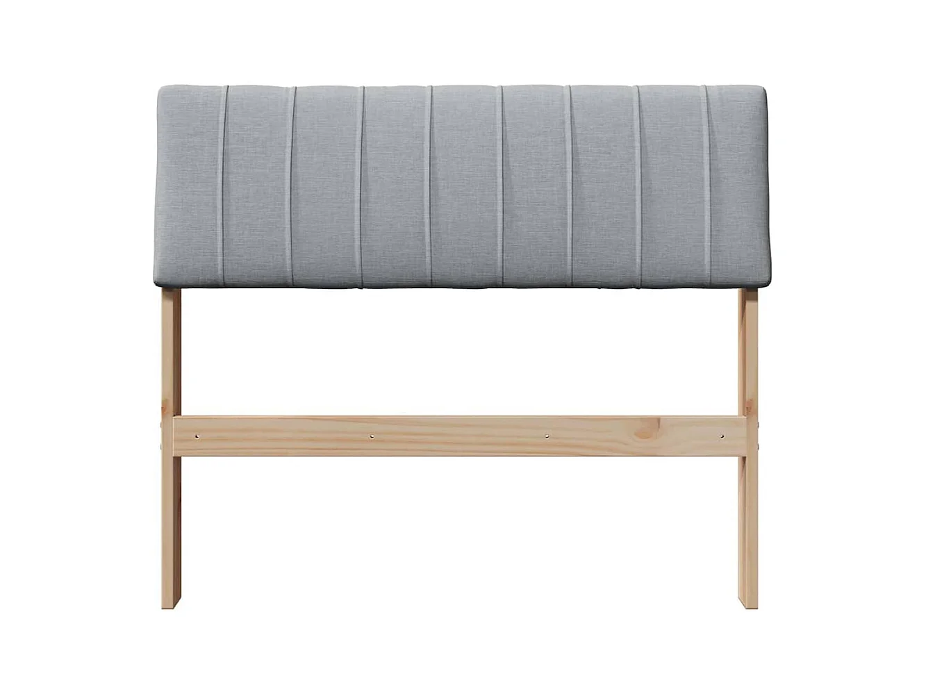 Cabeceira estofada Cinzento-claro 90 cm