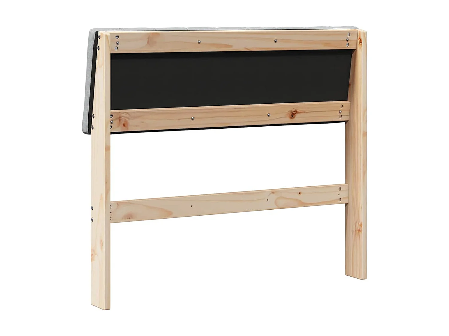 Cabeceira estofada Cinzento-claro 90 cm