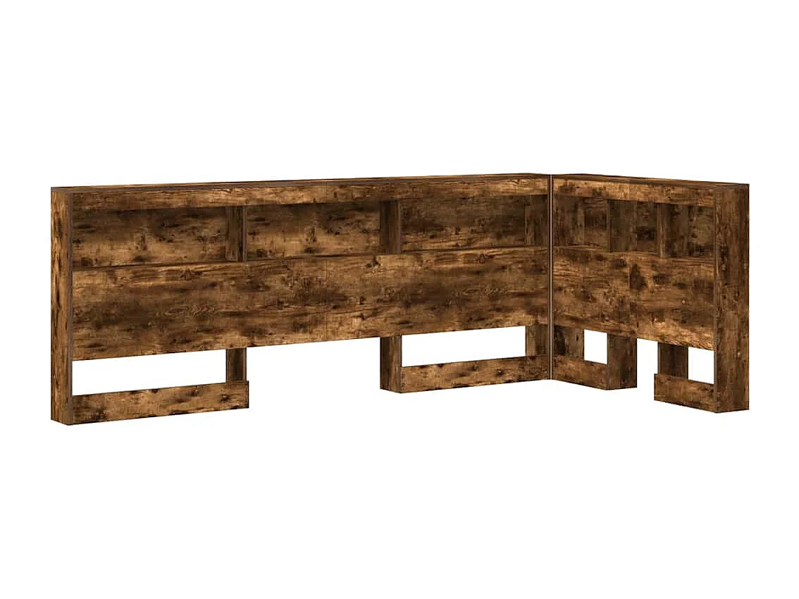 Tête de lit de rangement Chêne fumé 90 cm Bois d'ingénierie