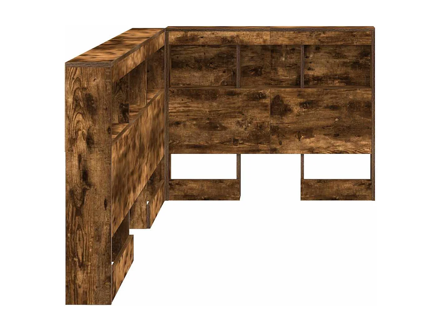 Tête de lit de rangement Chêne fumé 90 cm Bois d'ingénierie