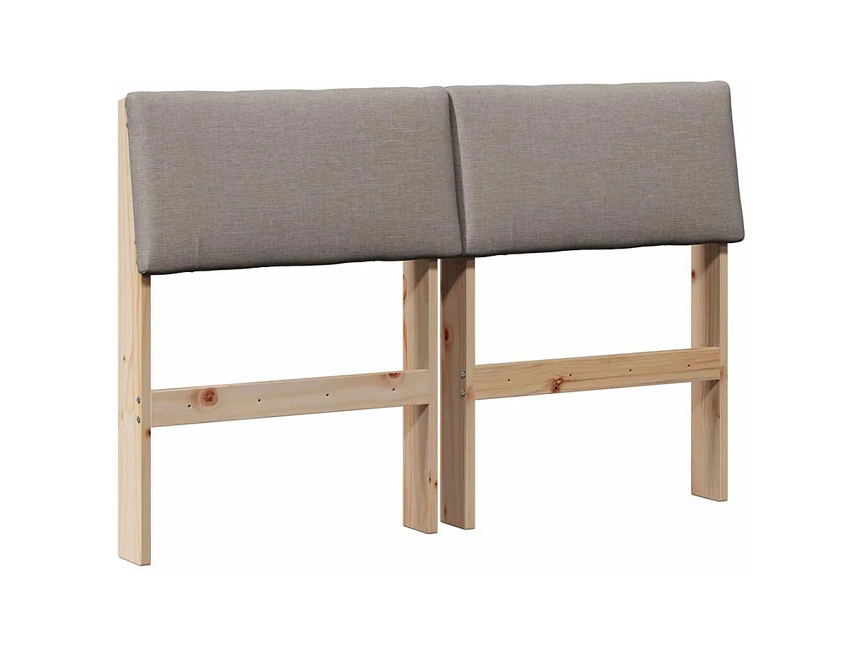 Cabeceira estofada Cinzento-acastanhado 120 cm