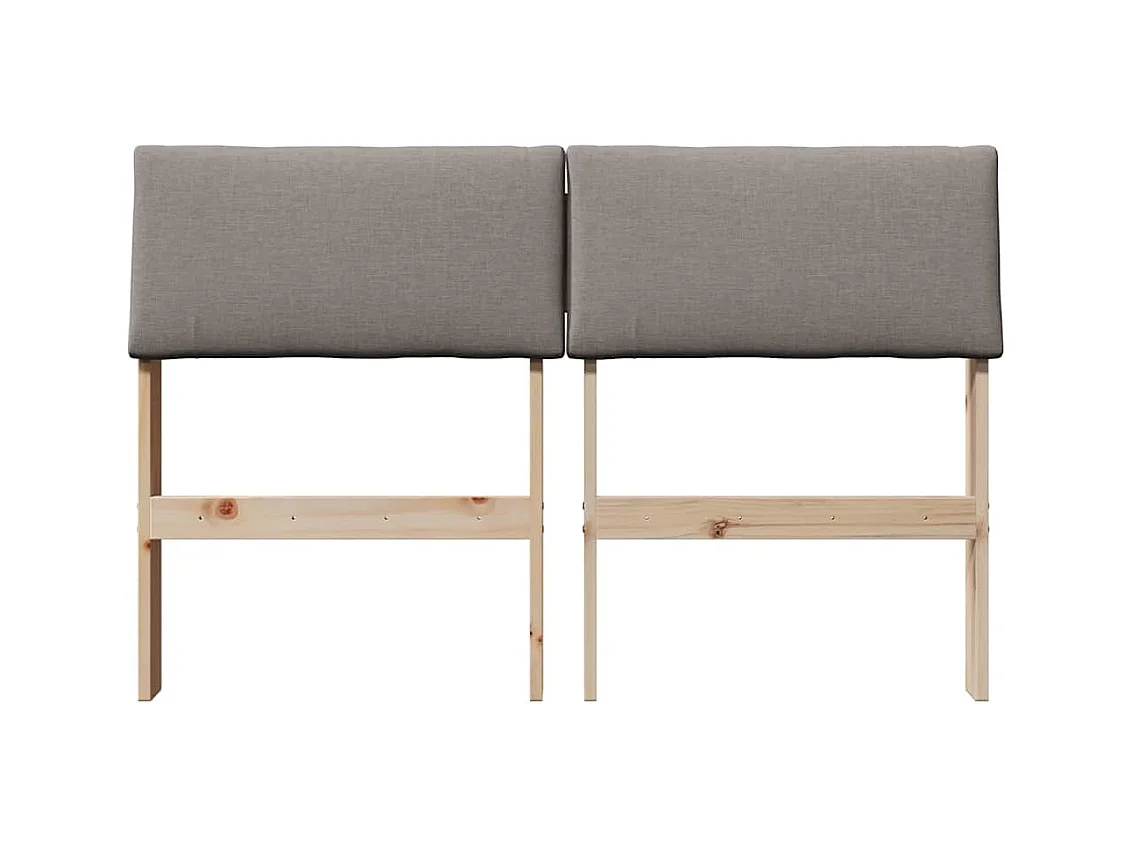 Cabeceira estofada Cinzento-acastanhado 120 cm