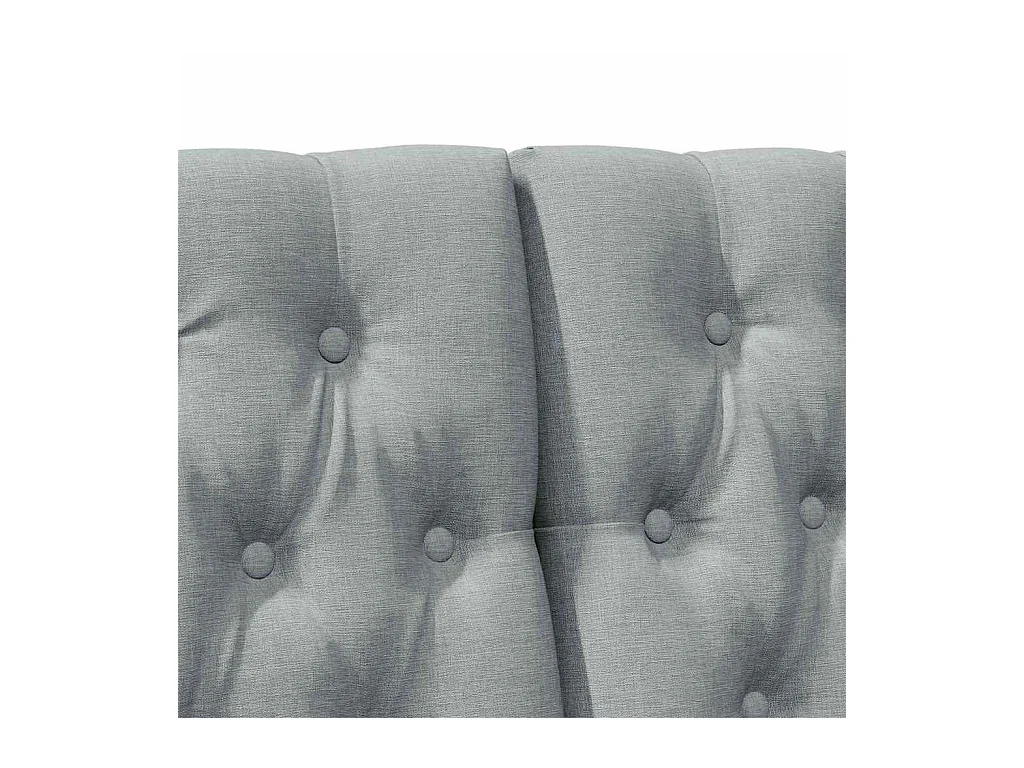 Cabeceira estofada Cinzento-claro 180 cm