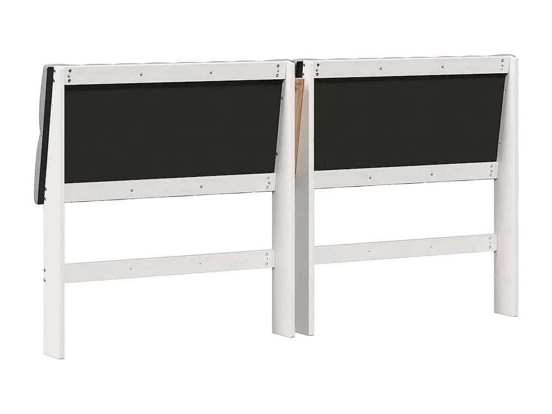 Tête de lit capitonnée Gris clair 180 cm Pin massif