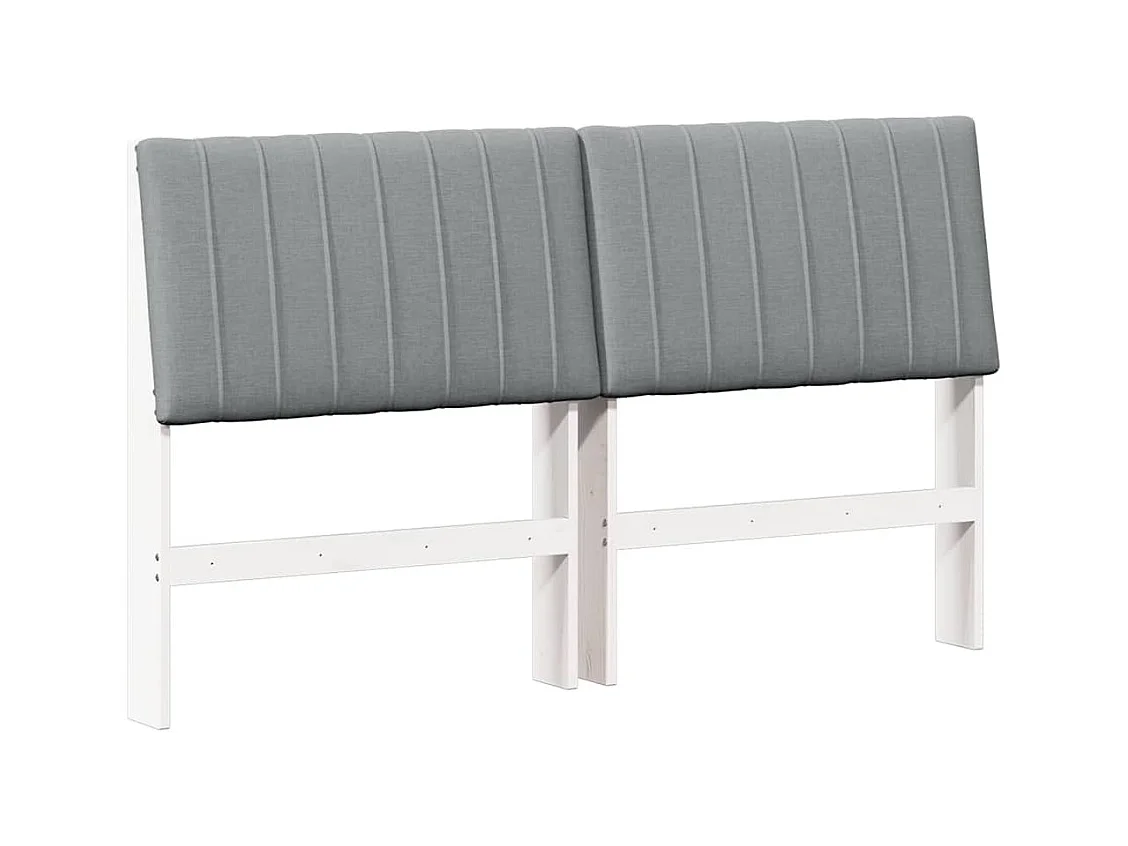 Cabeceira estofada Cinzento-claro 150 cm