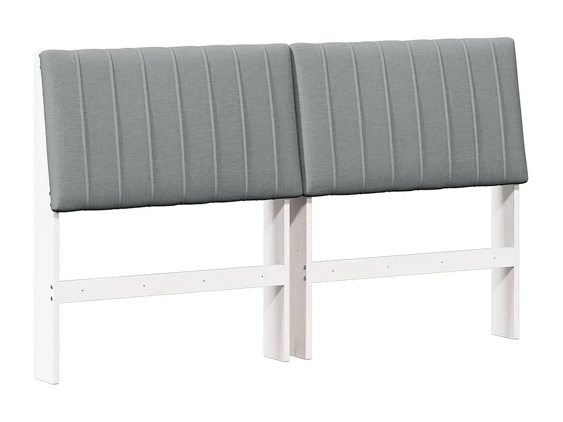 Cabeceira estofada Cinzento-claro 150 cm