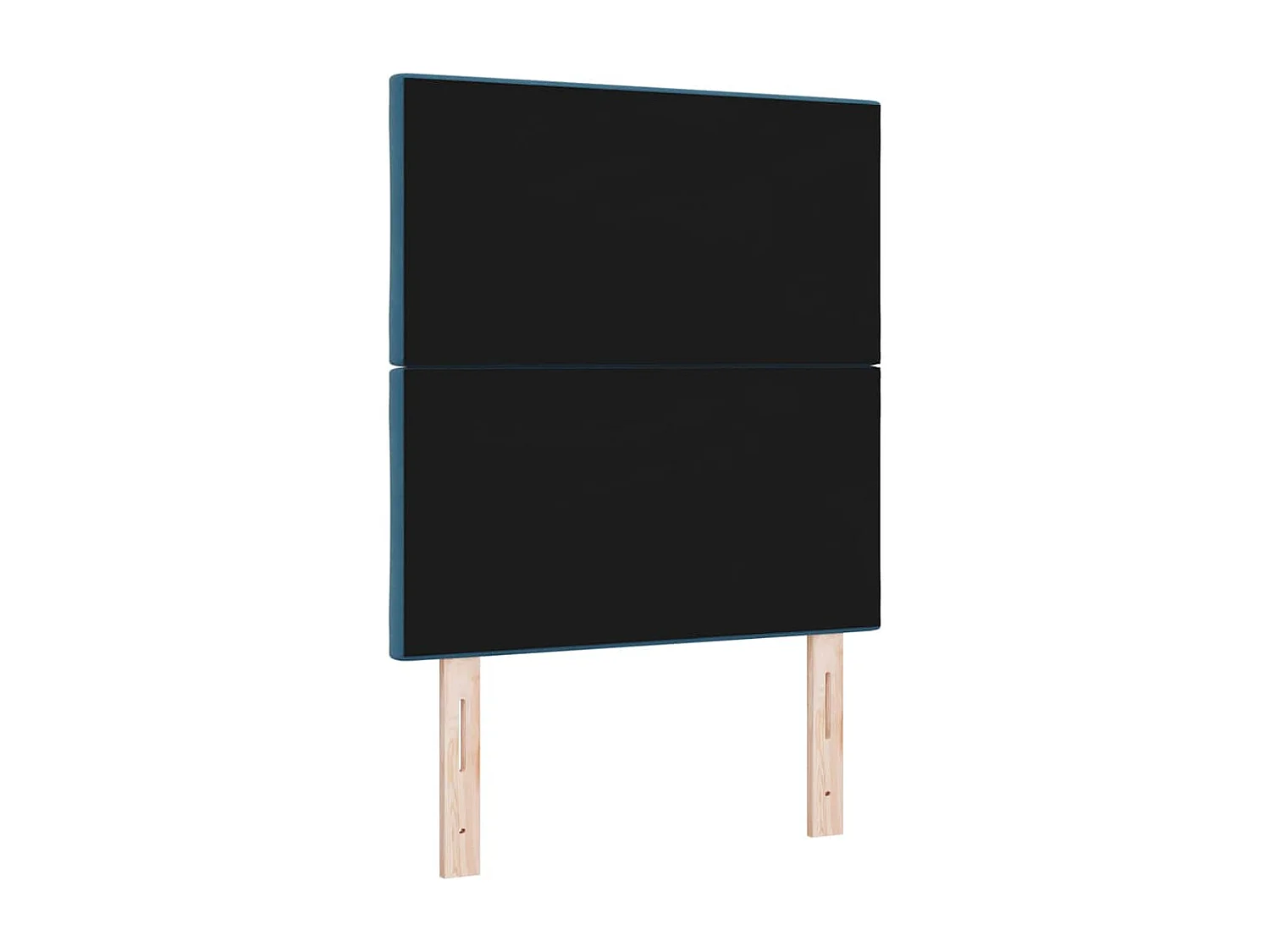 Cabecero LED Geométrico Manual Azul oscuro 80 cm Terciopelo