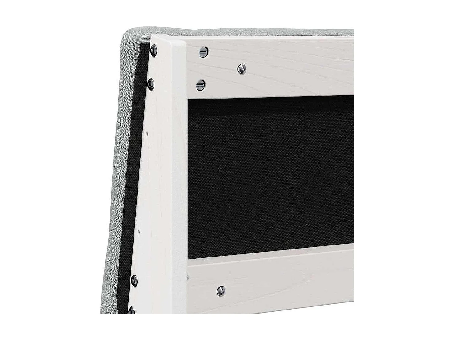 Tête de lit capitonnée Gris clair 150 cm Pin massif