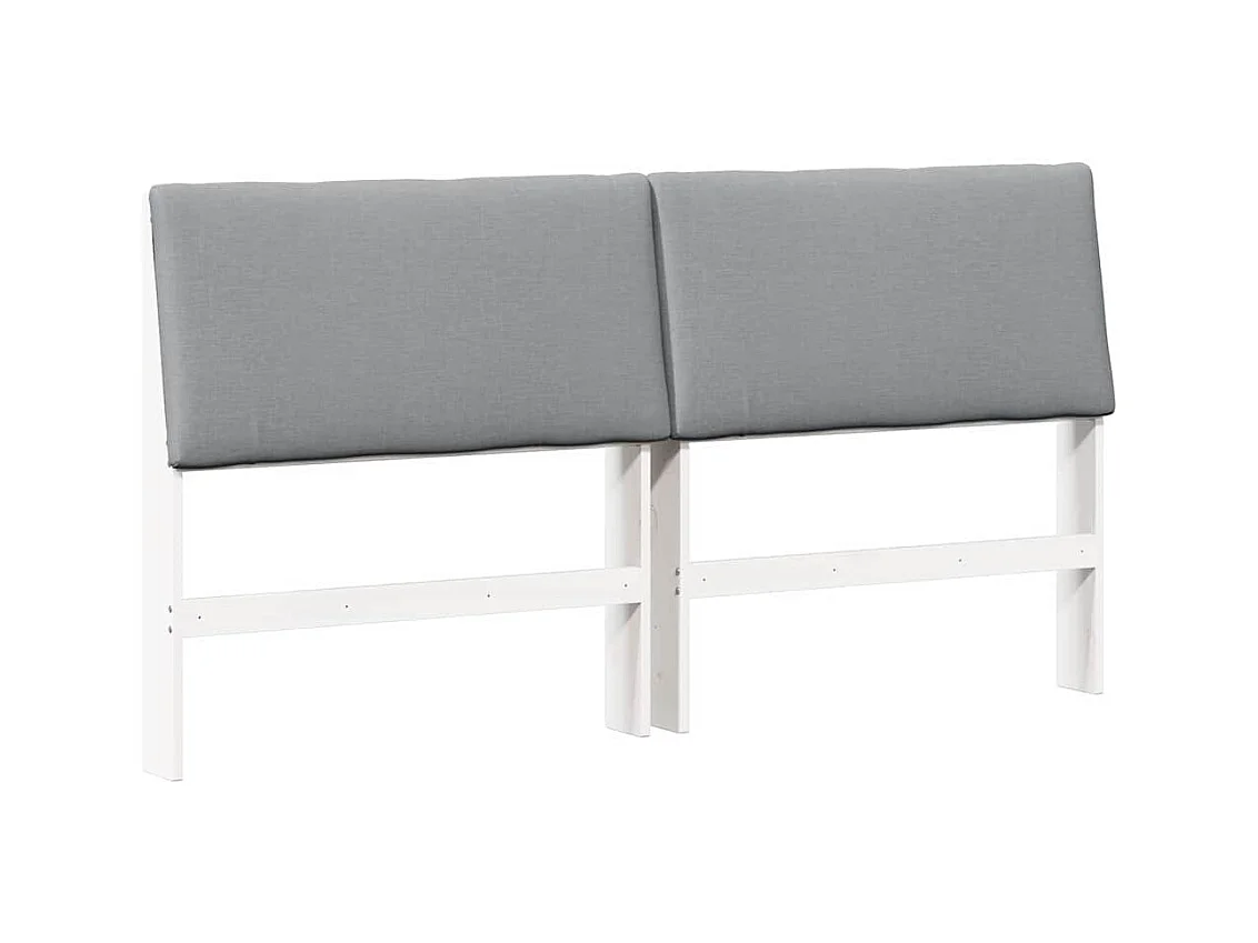 Cabeceira estofada Cinzento-claro 200 cm