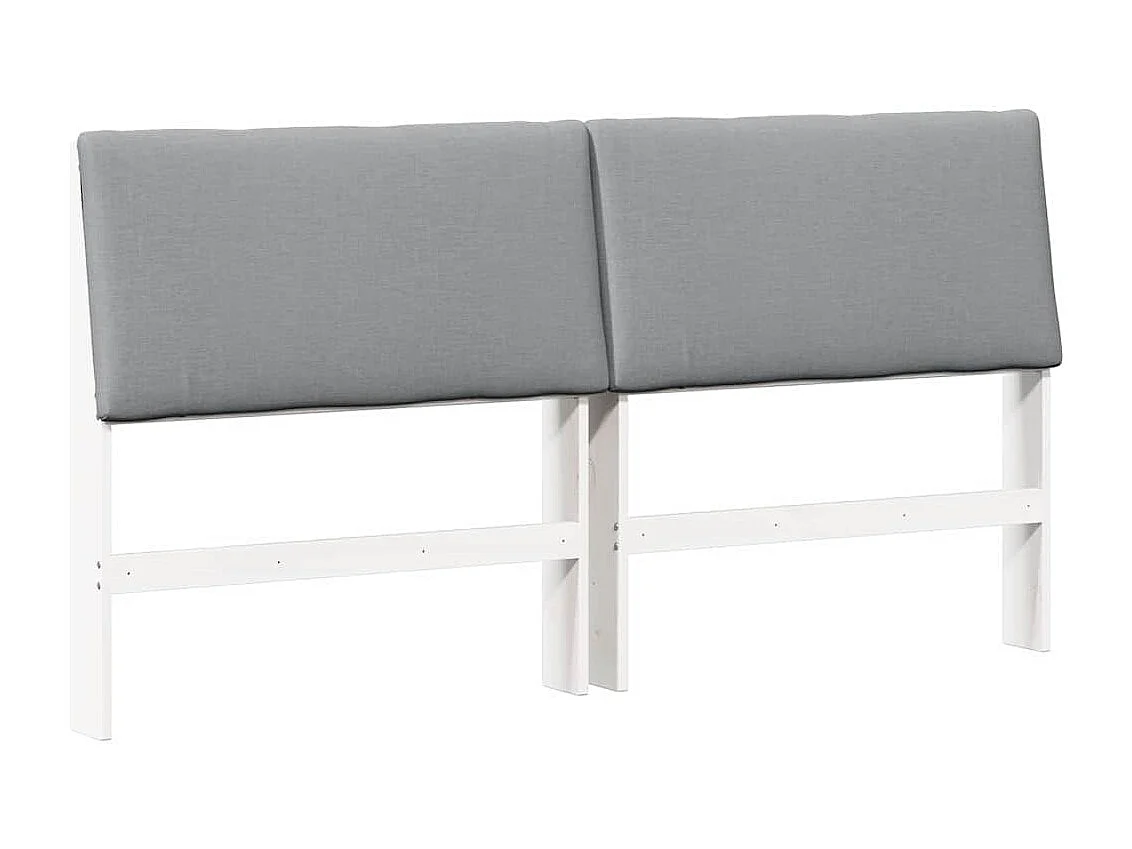 Cabeceira estofada Cinzento-claro 200 cm