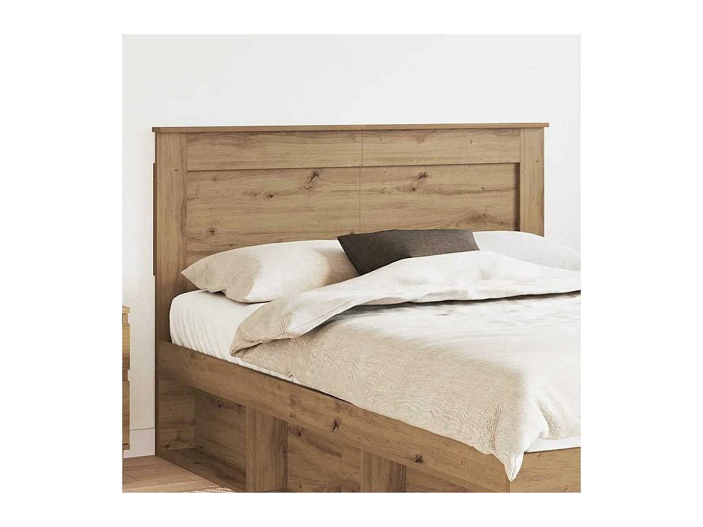 Cabeceira com cabeceira Branco 140 cm Madeira processada