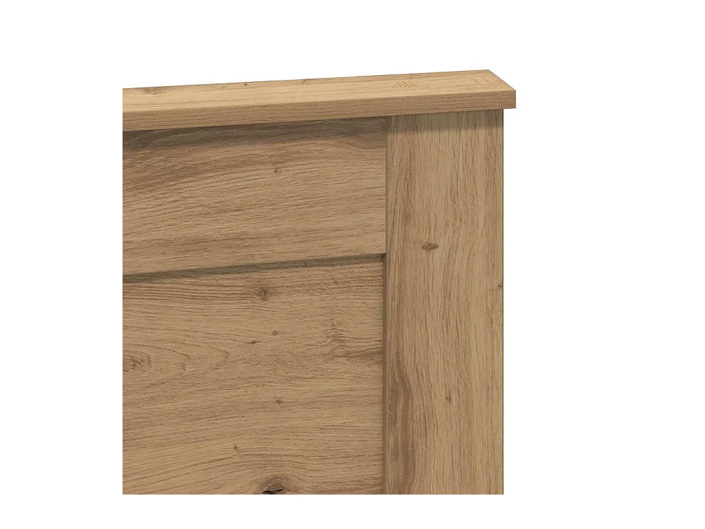 Cabeceira com cabeceira Branco 140 cm Madeira processada