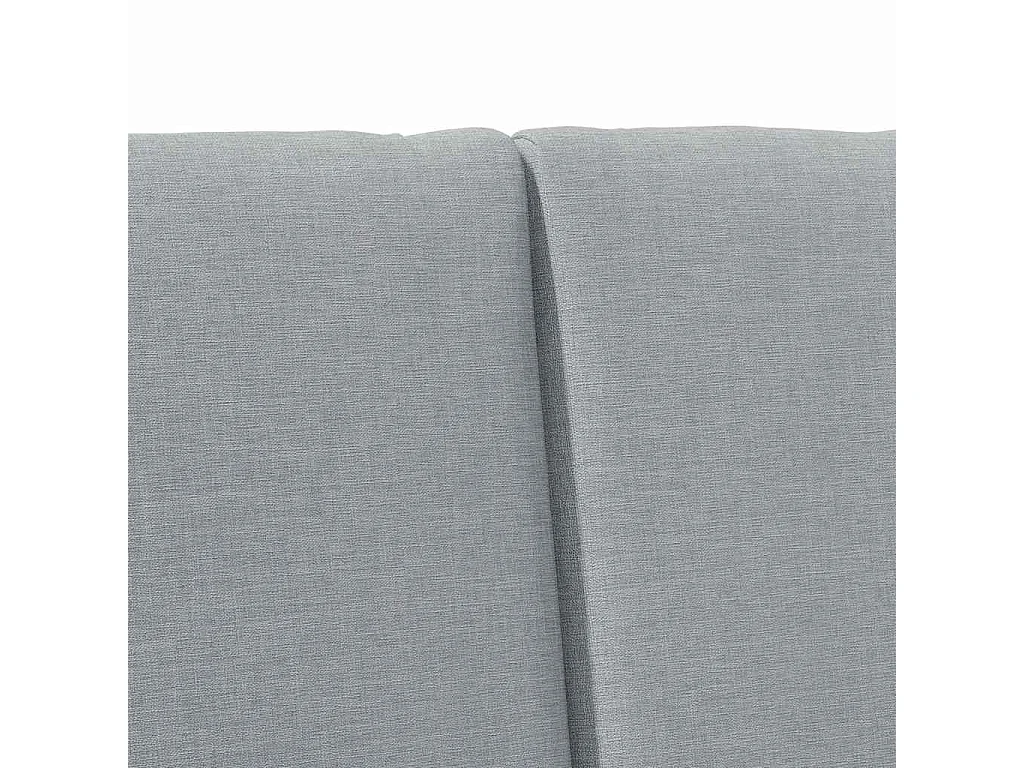 Cabeceira estofada Cinzento-claro 140 cm