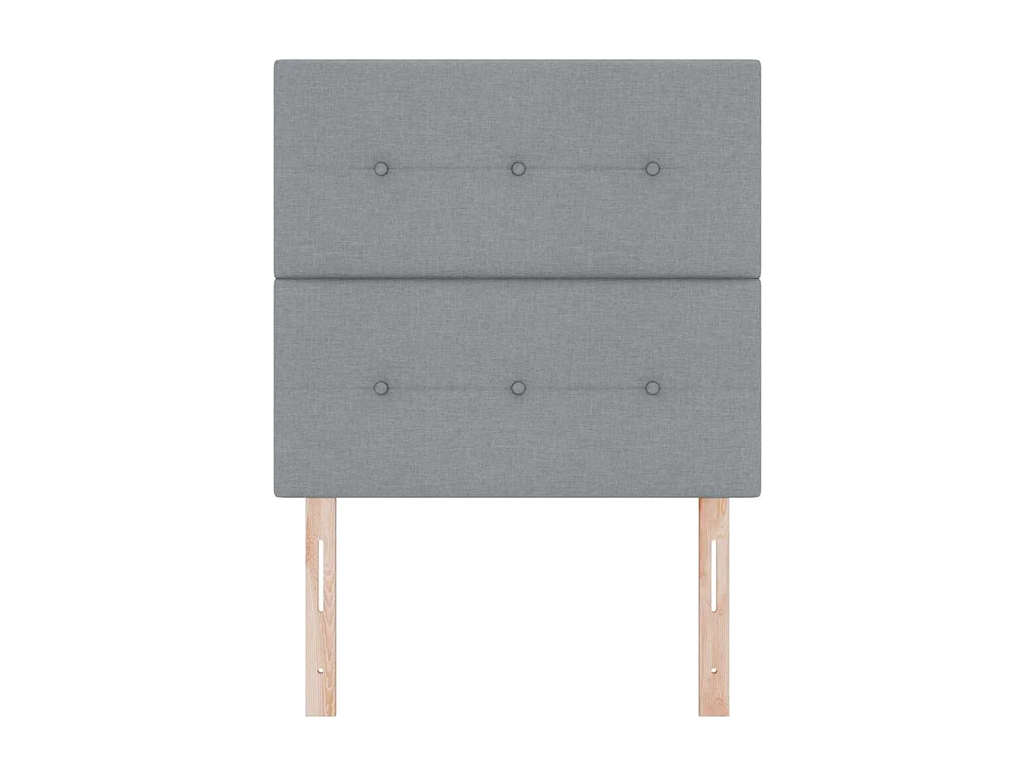 Tête de lit avec tête de lit Gris clair 90 cm tissu