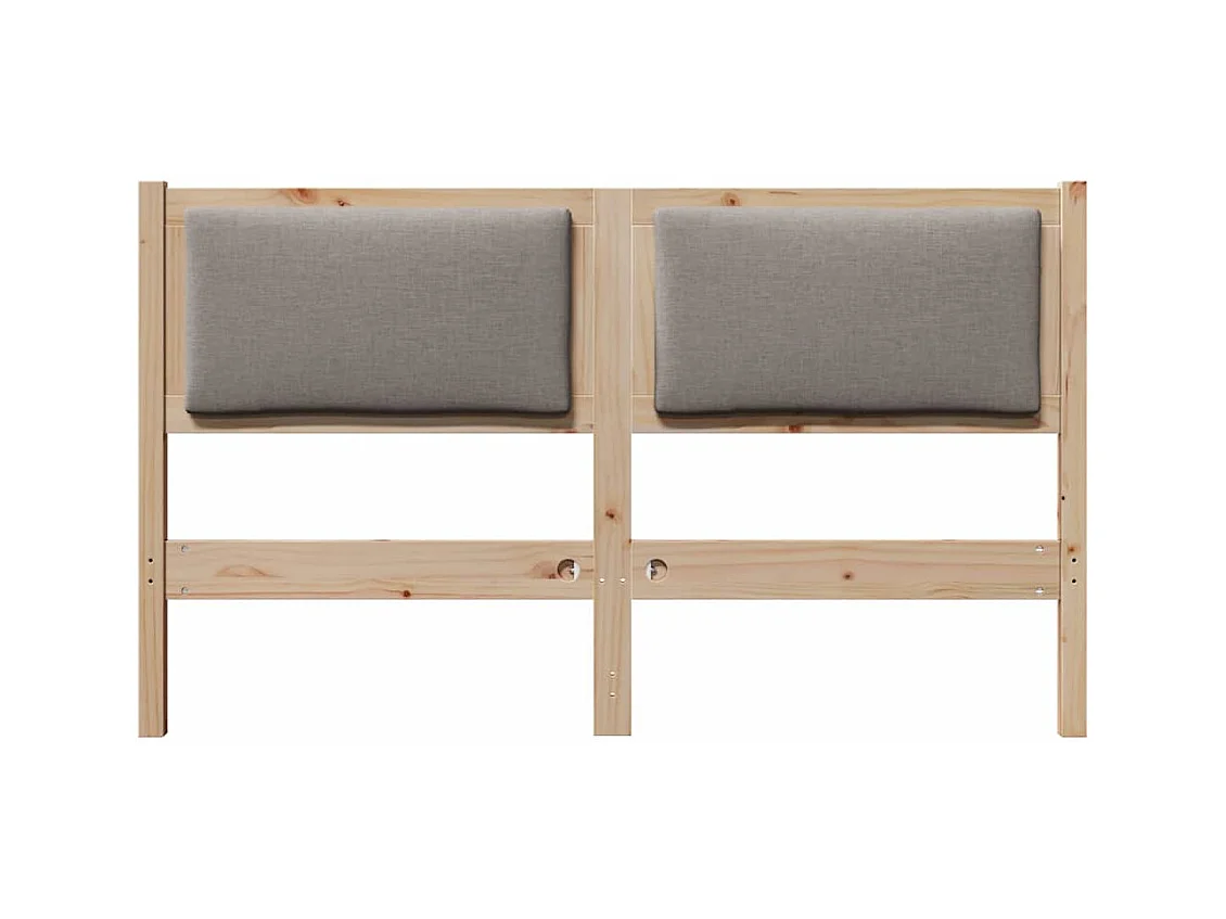 Cabecero Otro Marrón 140 cm Madera maciza de pino