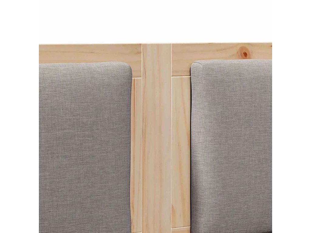 Cabeceira Outros Castanho 140 cm Madeira de pinho maciça