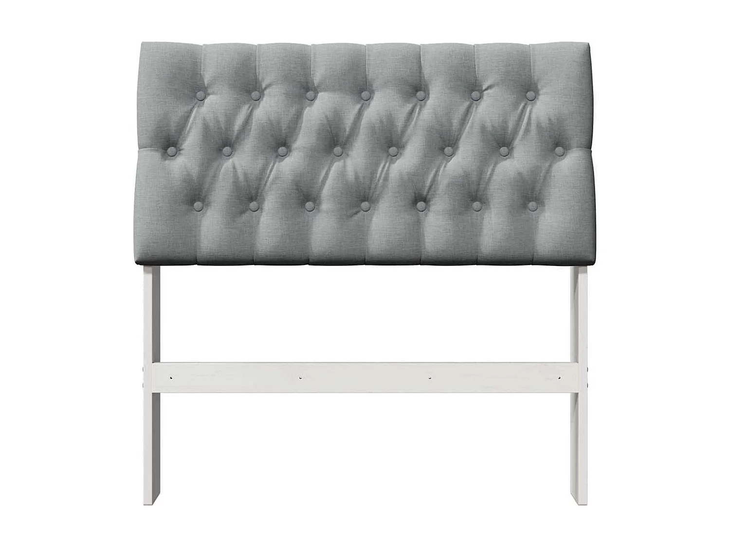 Cabeceira estofada Cinzento-claro 90 cm