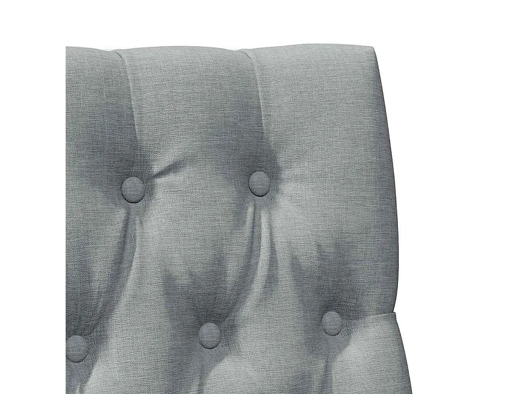 Cabeceira estofada Cinzento-claro 90 cm