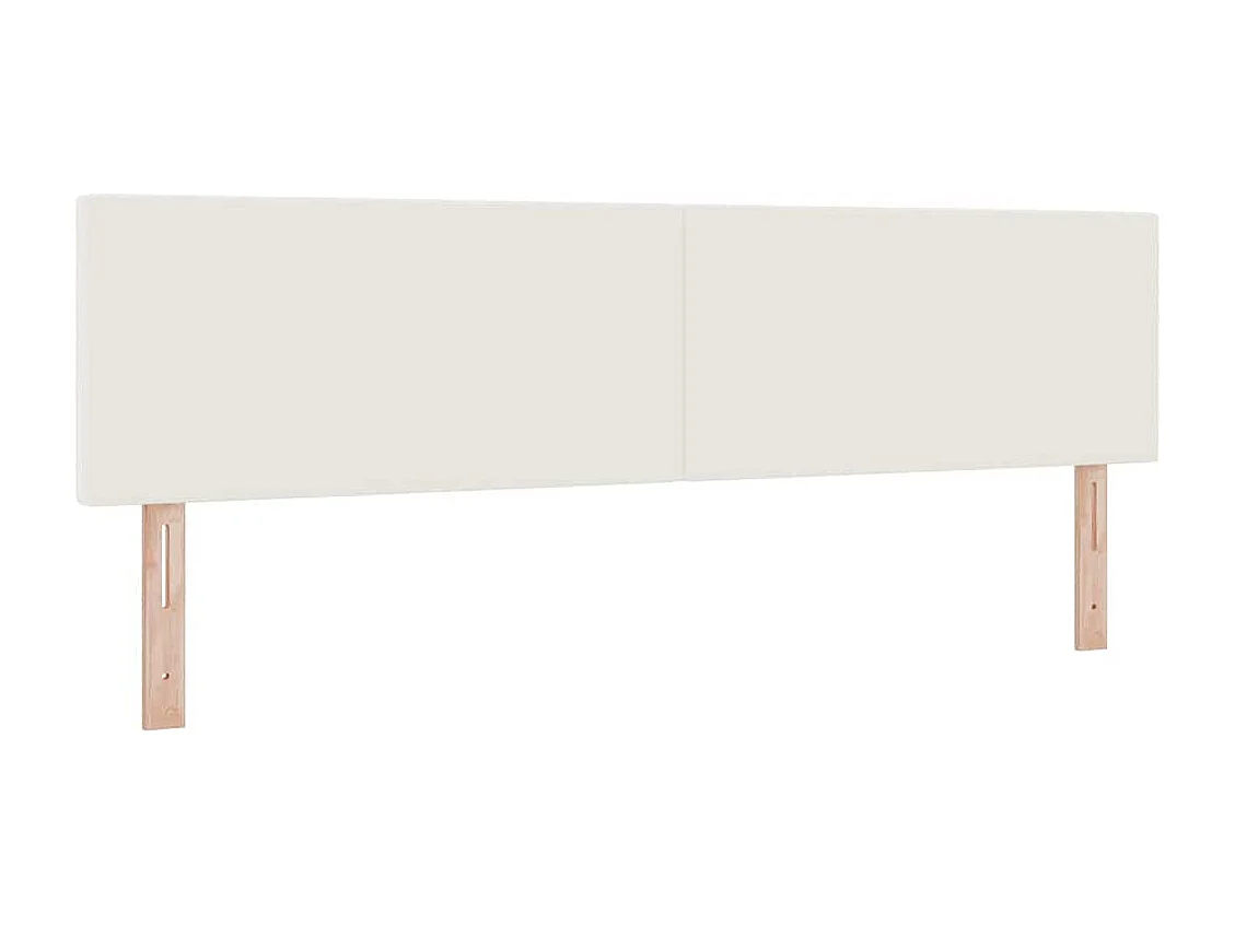 Tête de lit LED avec des lumières à LED Crème 180 cm tissu