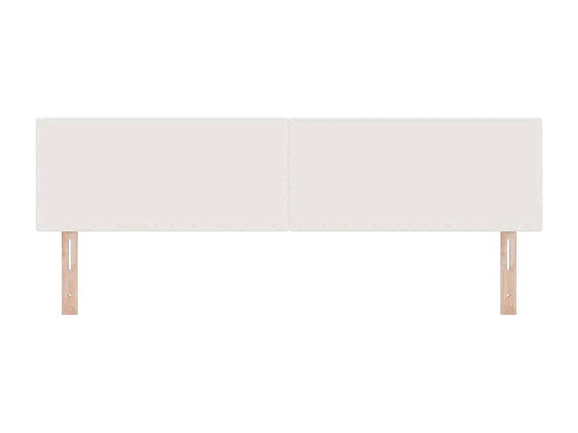 Tête de lit LED avec des lumières à LED Crème 180 cm tissu