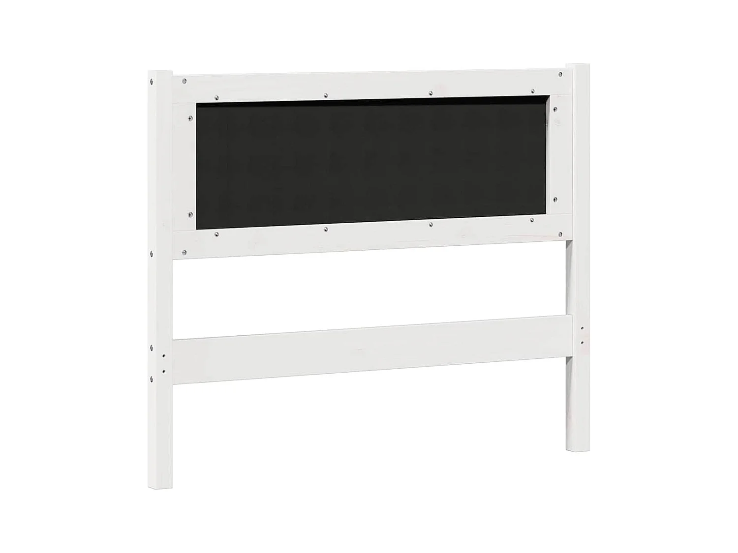 Tête de lit Autre Blanc et gris clair 100 cm Bois massif en pin