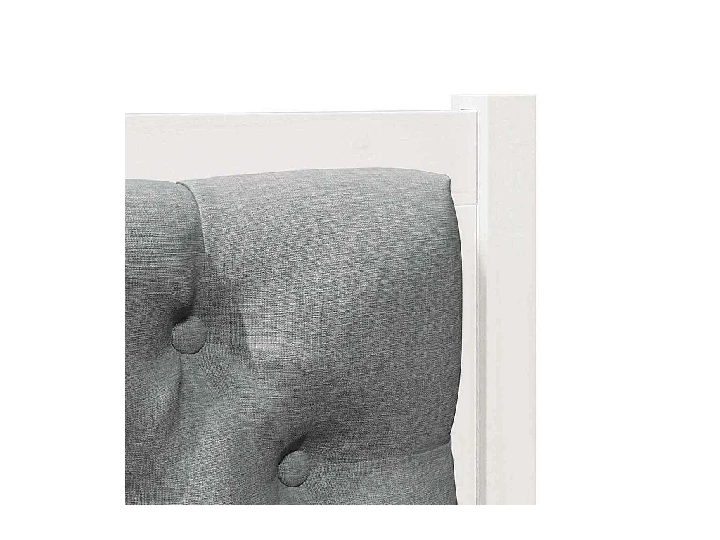 Tête de lit Autre Blanc et gris clair 100 cm Bois massif en pin