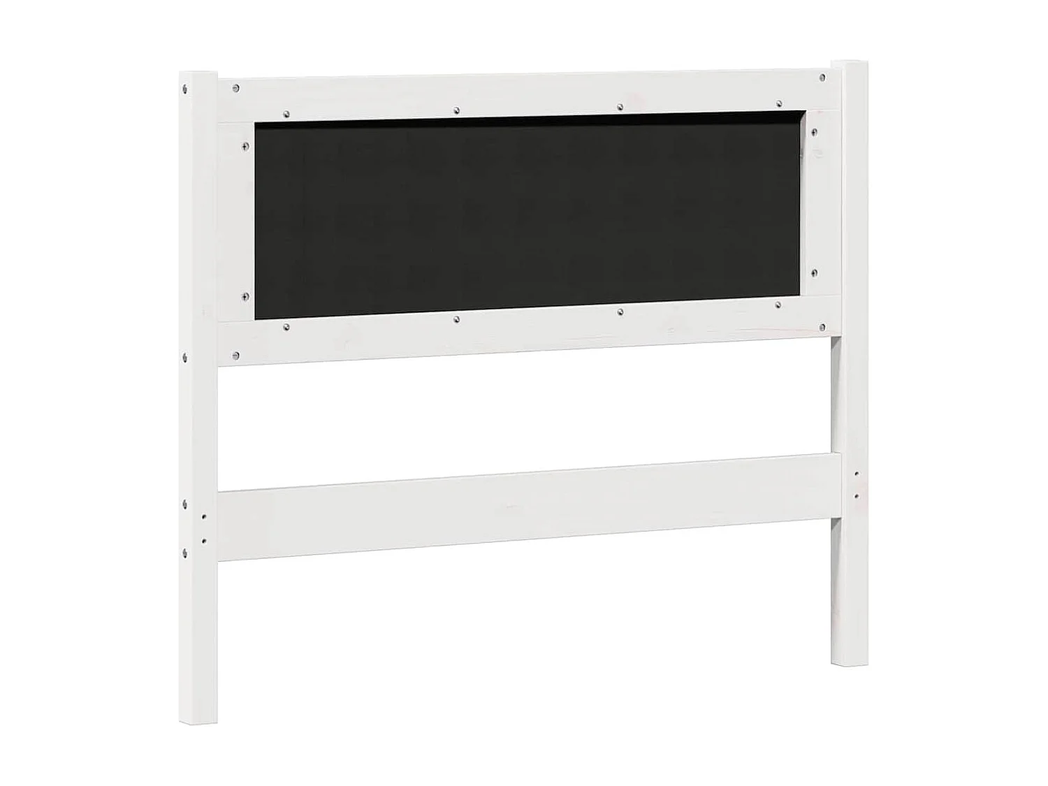 Cabeceira Branco e cinza claro 100 cm Madeira de pinho maciça