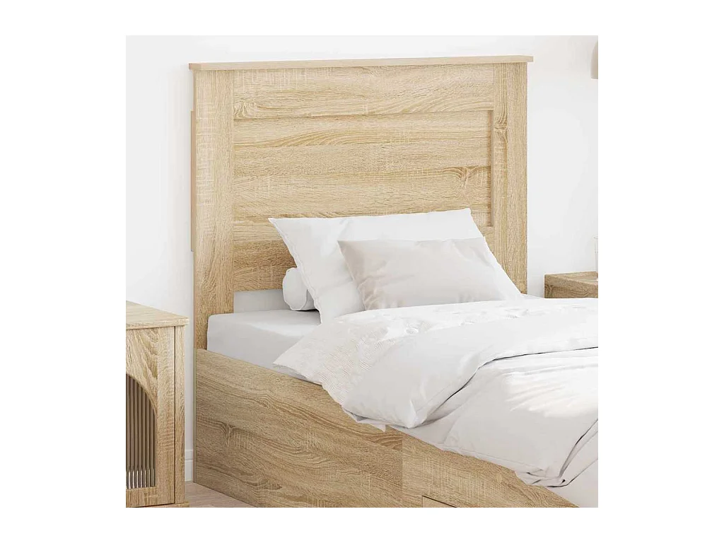 Cabecero con cabecera Roble Sonoma 90 cm Madera contrachapada