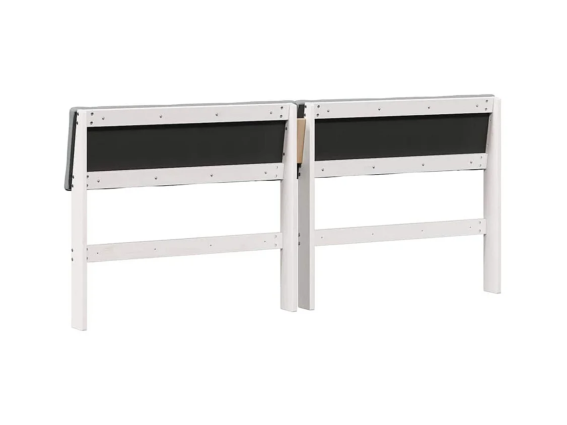 Cabecero tapizado Gris Claro 200 cm Madera de pino macizo