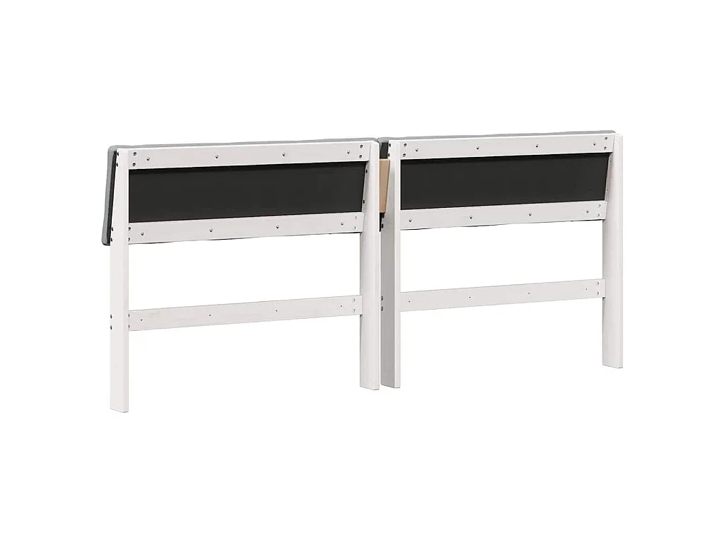 Cabecero tapizado Gris Claro 200 cm Madera de pino macizo