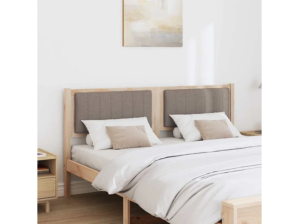 Cabeceira estofada com cabeceira Castanho 160 cm