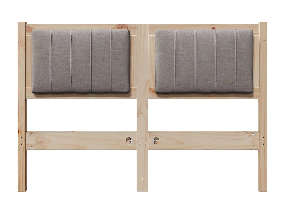 Cabeceira estofada com cabeceira Castanho 120 cm