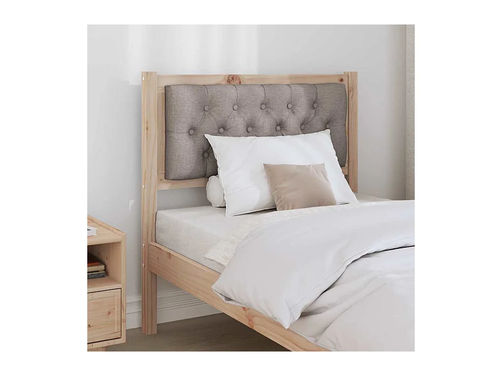 Tête de lit Autre Marron et taupe 75 cm Bois massif en pin