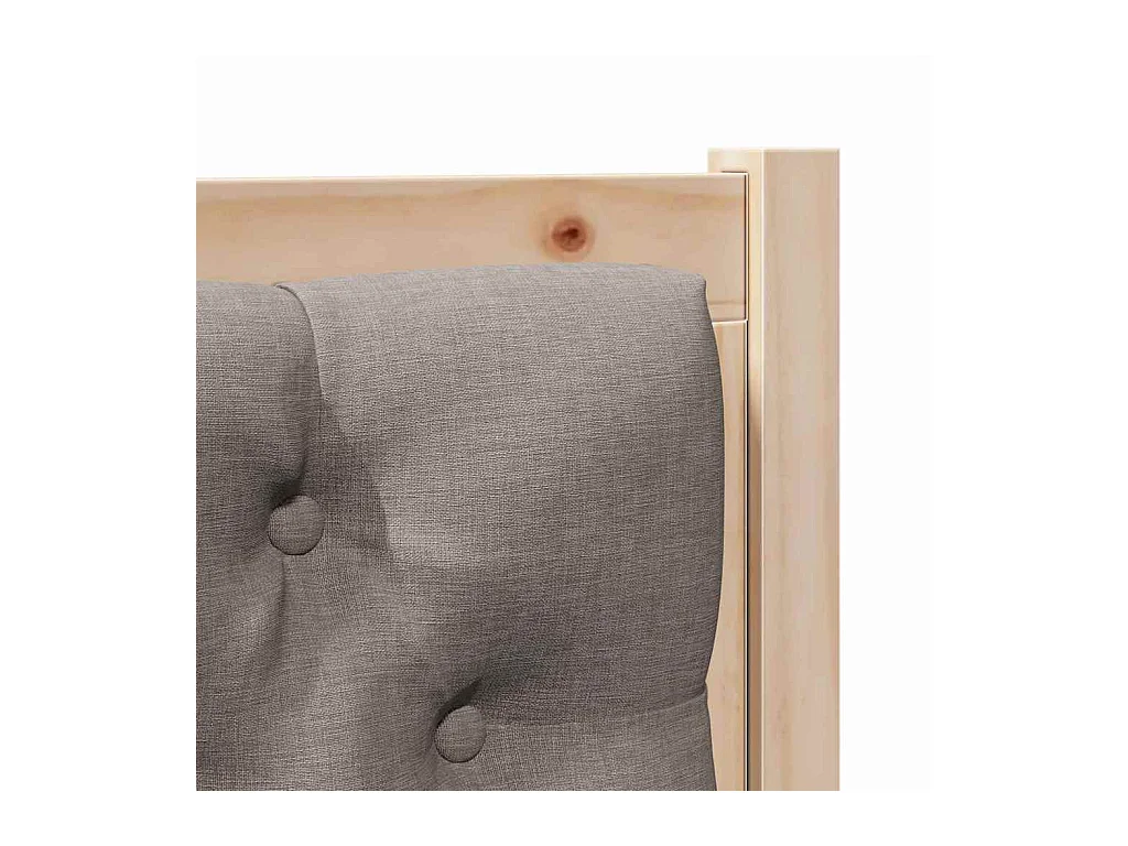 Tête de lit Autre Marron et taupe 75 cm Bois massif en pin