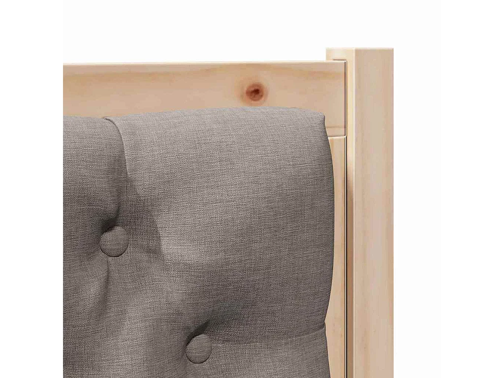 Hoofdbord Anders Bruin en taupe 75 cm Massief grenenhout