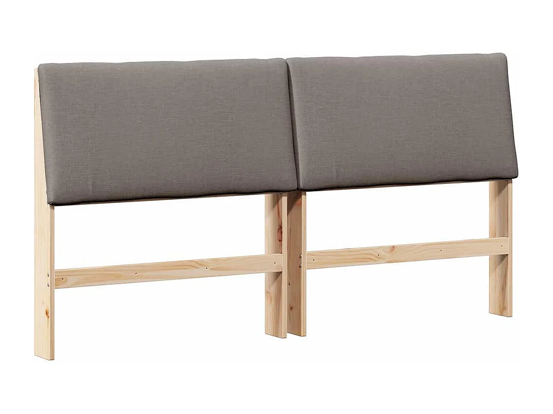 Cabeceira estofada Cinzento-acastanhado 180 cm