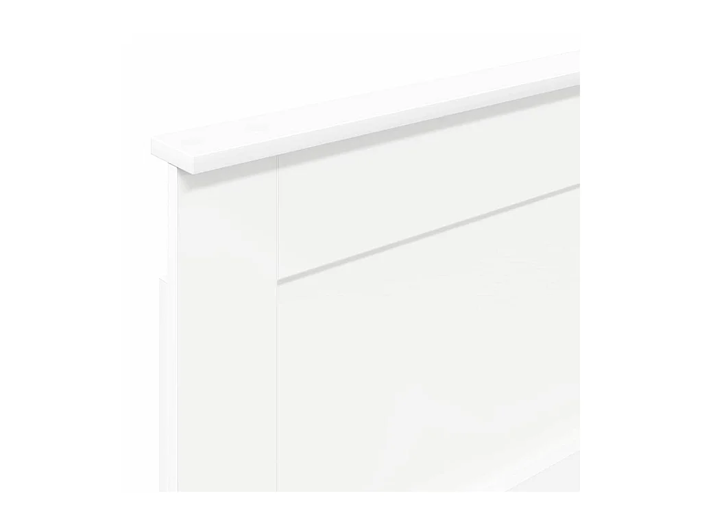 Cabeceira com cabeceira Branco 90 cm Madeira processada