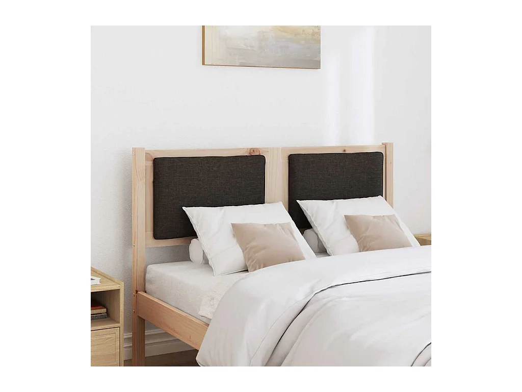 Cabecero Otro Marrón 135 cm Madera maciza de pino