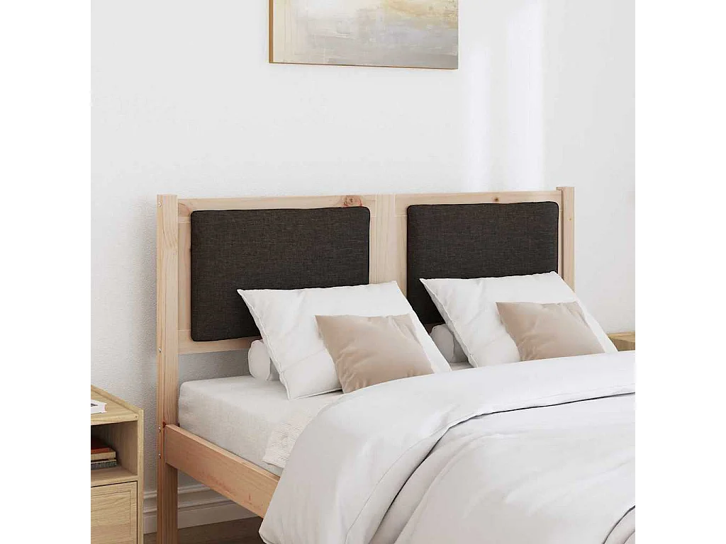 Cabecero Otro Marrón 135 cm Madera maciza de pino