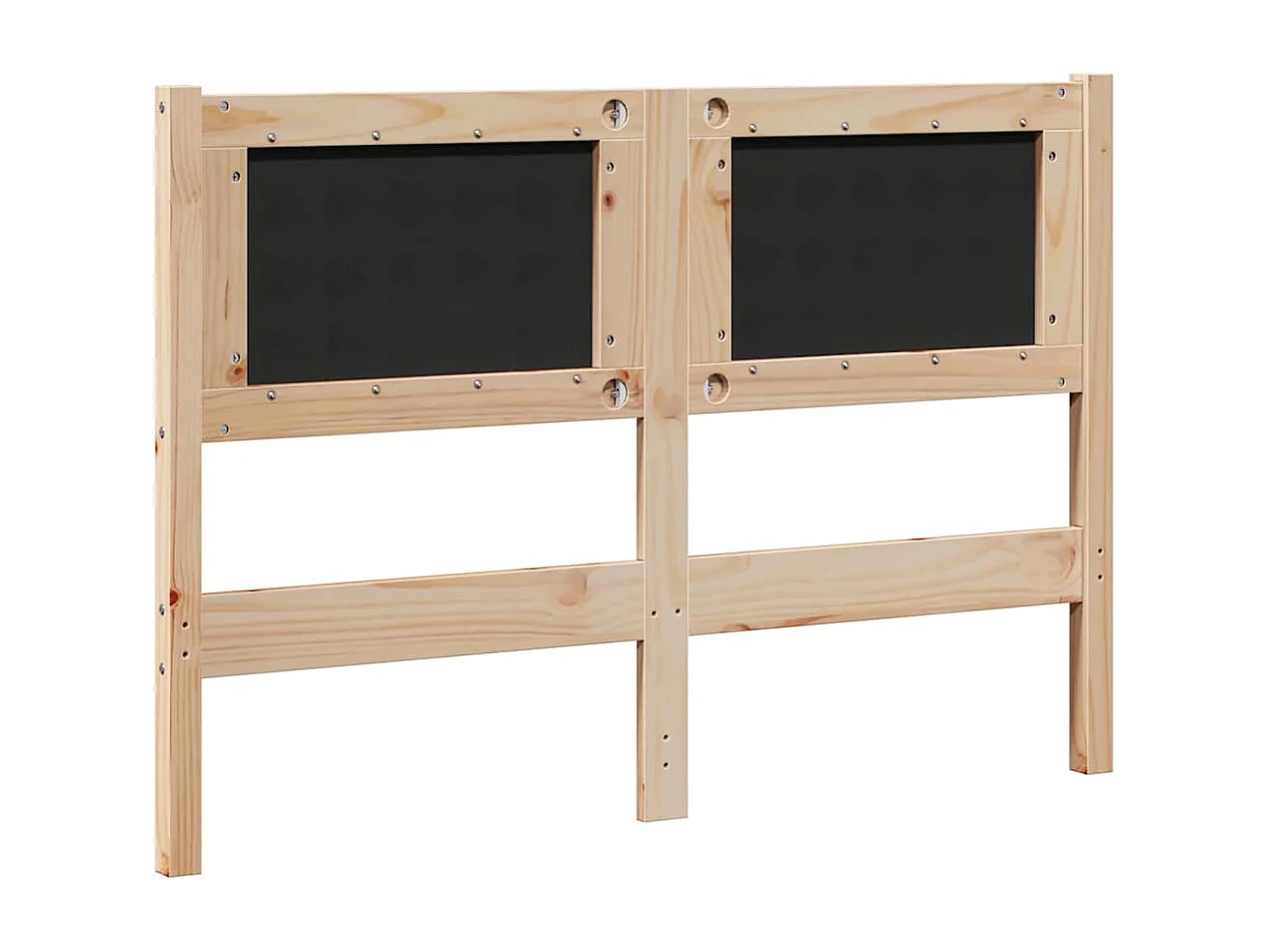 Cabecero Otro Marrón 135 cm Madera maciza de pino