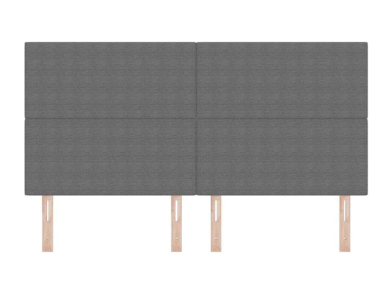 Tête de lit avec tête de lit Gris clair 180 cm Tissu côtelé