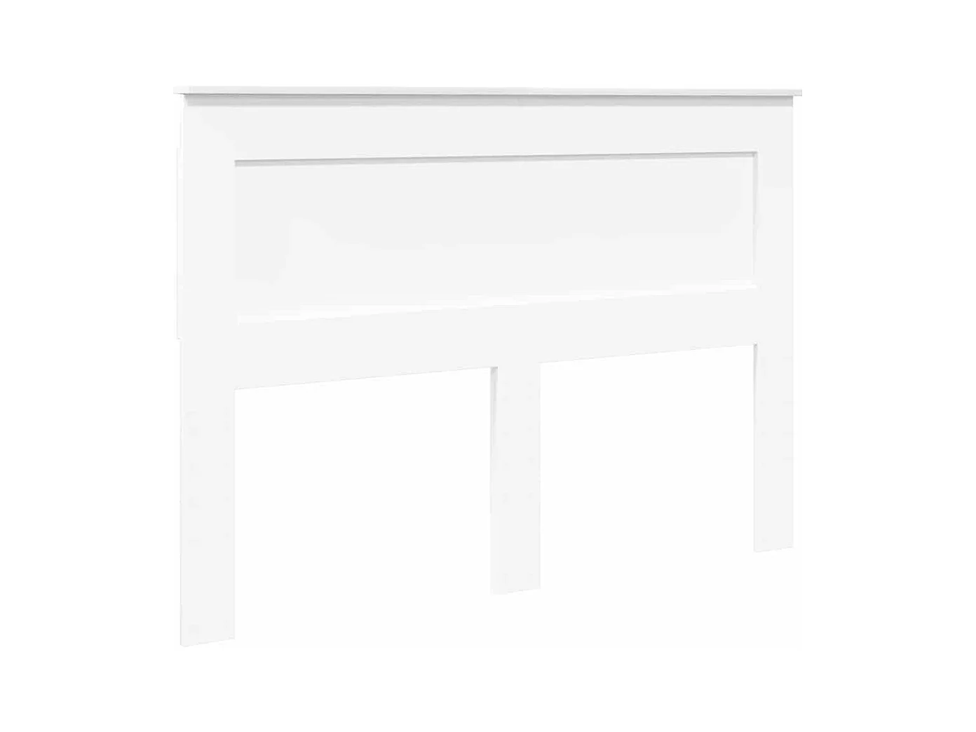 Cabeceira com cabeceira Branco 150 cm Madeira processada